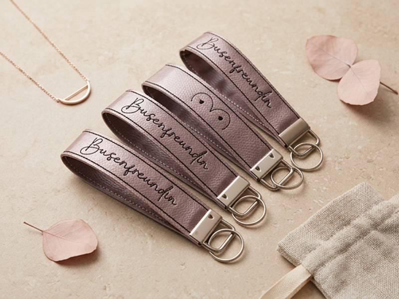 Schlüsselanhänger Band Beste Freundin - ITH-Stickdatei